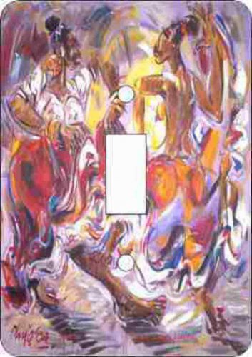 Samba Switch Plate (African American Single Switch Plate)