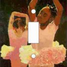 Pink Ballerinas Switch Plate (African American Single Switch Plate)