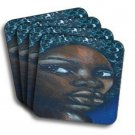 Ebony Girl Coasters (African American Coasters)