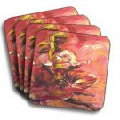 Yellow Scarf Coasters (African American Coasters)