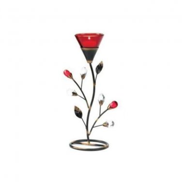 Ruby Blossom Tealight Holder X662-D1083