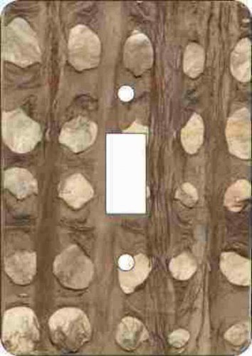 Barkskin(tm)-Marble Switch Plate (African American Single Switch Plate)