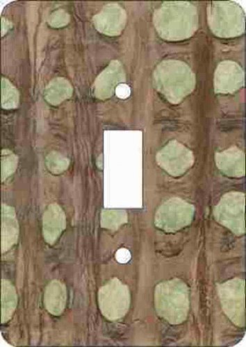 Barkskin(tm)-Olive Switch Plate (African American Single Switch Plate)