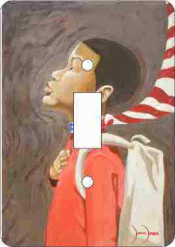 Lil Brown Boy Switch Plate (African American Single Switch Plate)