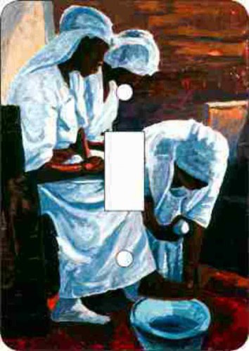 Foot Washing Switch Plate (African American Single Switch Plate)