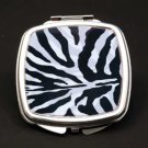 Zebra Dual Mirror Compact (African American Dual Mirror Compact)