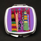 Aisha Dual Mirror Compact (African American Dual Mirror Compact)