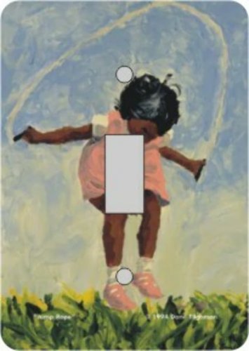 Jump Rope Switch Plate (African American Single Switch Plate)