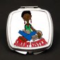Smart Sister Dual Mirror Compact (African American Dual Mirror Compact)