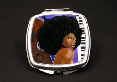 Soul Sista Dual Mirror Compact (African American Dual Mirror Compact)