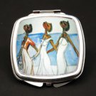 Stroll'n Dual Mirror Compact (African American Dual Mirror Compact)