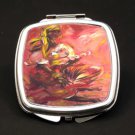 Yellow Scarf Dual Mirror Compact (African American Dual Mirror Compact)