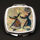 Give Thanks Dual Mirror Compact (African American Dual Mirror Compact)