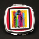 Doo Wop Days II Dual Mirror Compact (African American Dual Mirror Compact)