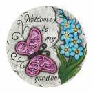Pink Butterfly Garden Stepping Stone X662-10018530