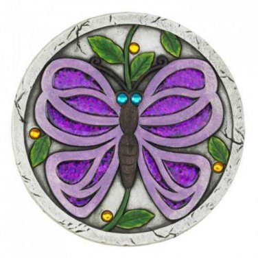 Purple Butterfly Garden Stepping Stone X662-10018538