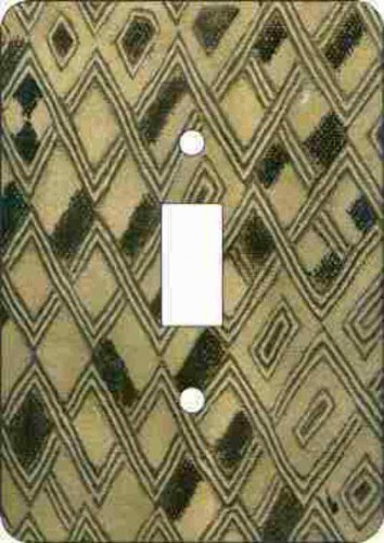 Kuba Cloth Switch Plate (African American Single Switch Plate)