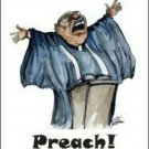 Preach Refrigerator Magnet (African American Magnet)