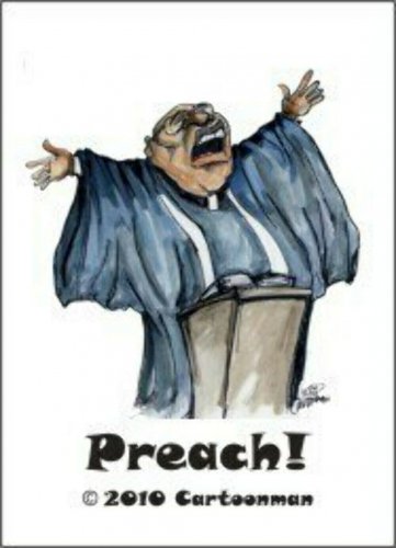 Preach Refrigerator Magnet (African American Magnet)