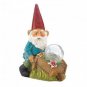 Gnome With Wheel Barrow Solar Statue X662-10018278