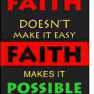 Faith Males it Possible Refrigerator Magnet (African American Magnet)