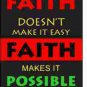 Faith Males it Possible Refrigerator Magnet (African American Magnet)