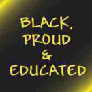 Black, Proud and Educated Refrigerator Magnet (African American Magnet)