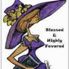 Blessed and Highly Favored Refrigerator Magnet (African American Magnet)