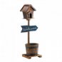 Welcome Birdhouse Rustic Barrel Planter X662-10018437