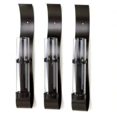 Modern Black Wall Vases Set X662-10015839