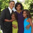 Obama Refrigerator Magnet-First Family 2009 (African American Magnet)