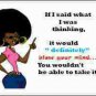 Blow Your Mind Refrigerator Magnet (African American Magnet)