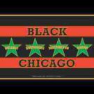 Black Chicago Flag Refrigerator Magnet (African American Magnet)