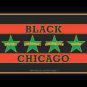 Black Chicago Flag Refrigerator Magnet (African American Magnet)