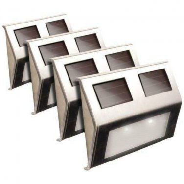 Maxsa Innovations Solar Deck Lights, 4 Pk (stainless Steel) (pack of 1 Ea) X