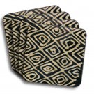 Mudcloth-Black Coasters1 (African American Coasters)