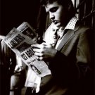 Elvis Reading the Sunday Mirror Poster