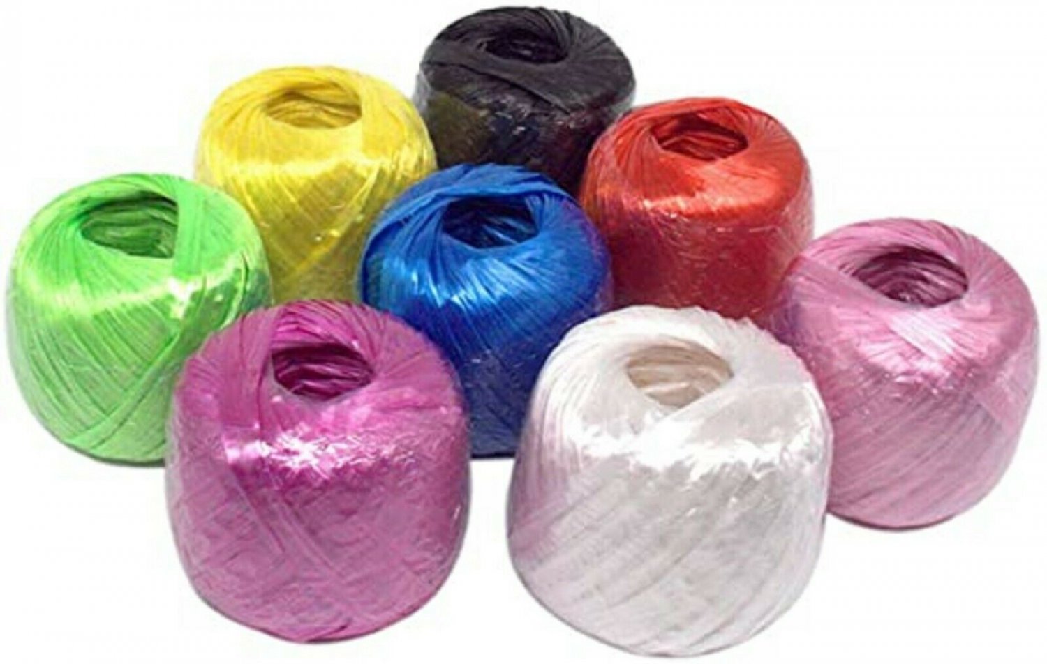 5Pcs Random color Polypropylene Twine,Household Bundled Decorative Wear-Resistant Plastic Rope 20m