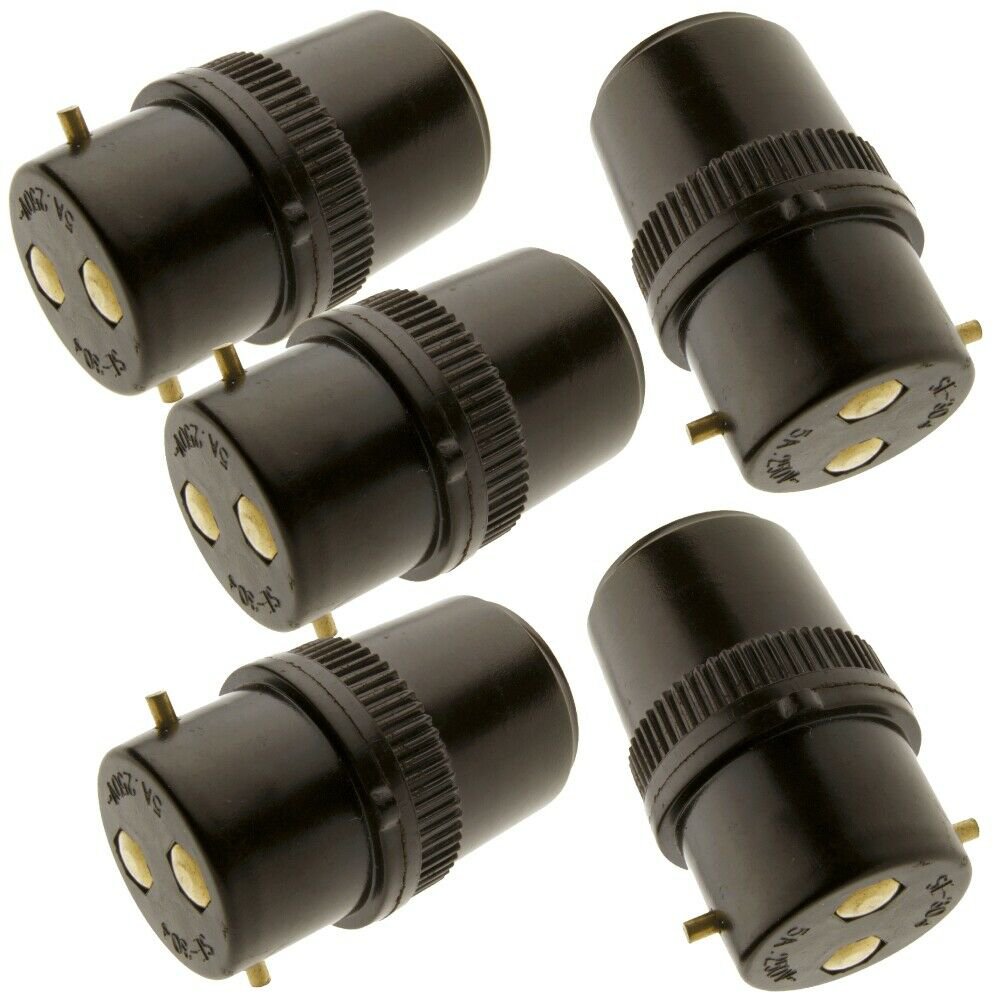 48 Pcs B22 Socket Extension Plug 5Amp 240V B22 Adapter