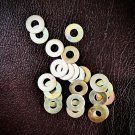 5/16" Yellow zinc plated flat washers 10 20 50 100 pack size