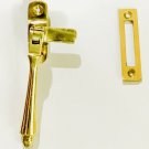 Solid Brass Window Casement Fastener , lock pull handle with free Brass nails