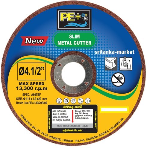 4' PE+ CUTTING DISC Metal Cut Off Blade for Iron Pipes Metal Sheets 105mm 115mm