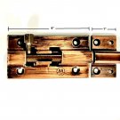 Antique finish Tower bolt Gate/Door lock Copper Plated 6" Latch shed 1.5mm thick
