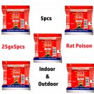 5pcs Mortein Rat Kill Cake Rat Poison Rats Die with one dose Highly Effective