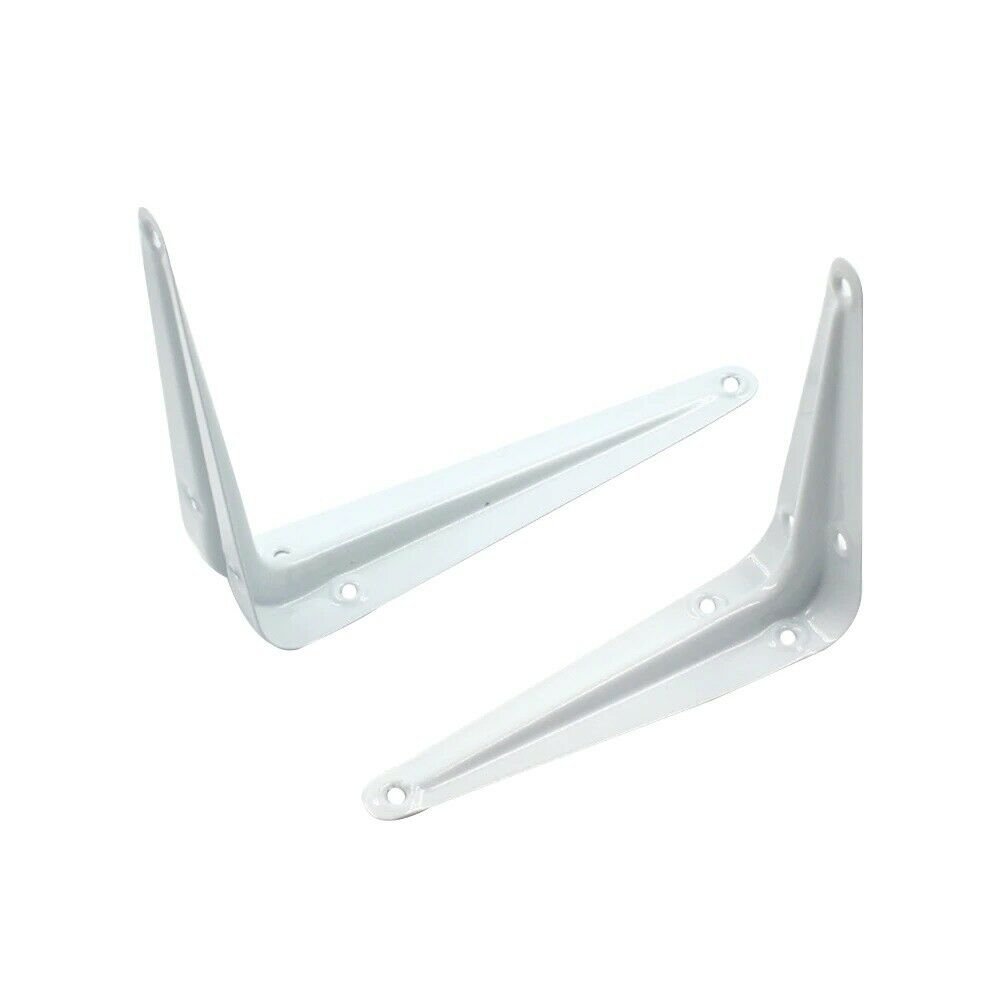 White Shelf Bracket Metal Shelf Shelving Support Wall Mount Brackets Sizes