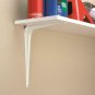 White Shelf Bracket Metal Shelf Shelving Support Wall Mount Brackets Sizes