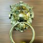 Brass DOOR KNOCKER, Antique Brass Lion door knocker