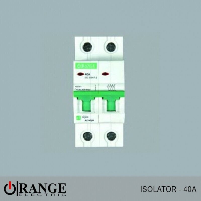 ORANGE ISOLATOR ALPHA 2 POLE 40A - GY