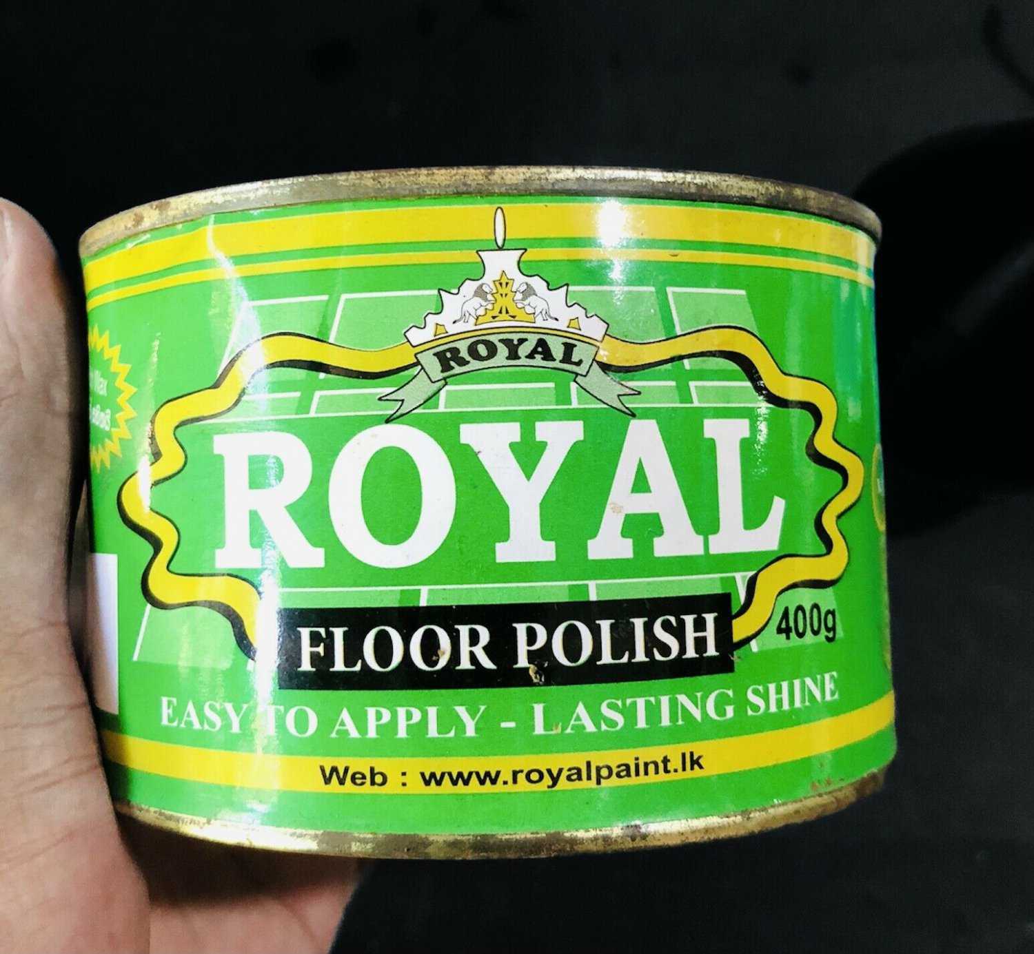 Green Royal Floor Polish 400g Easy to Apply - Lasting Shine Floor polish