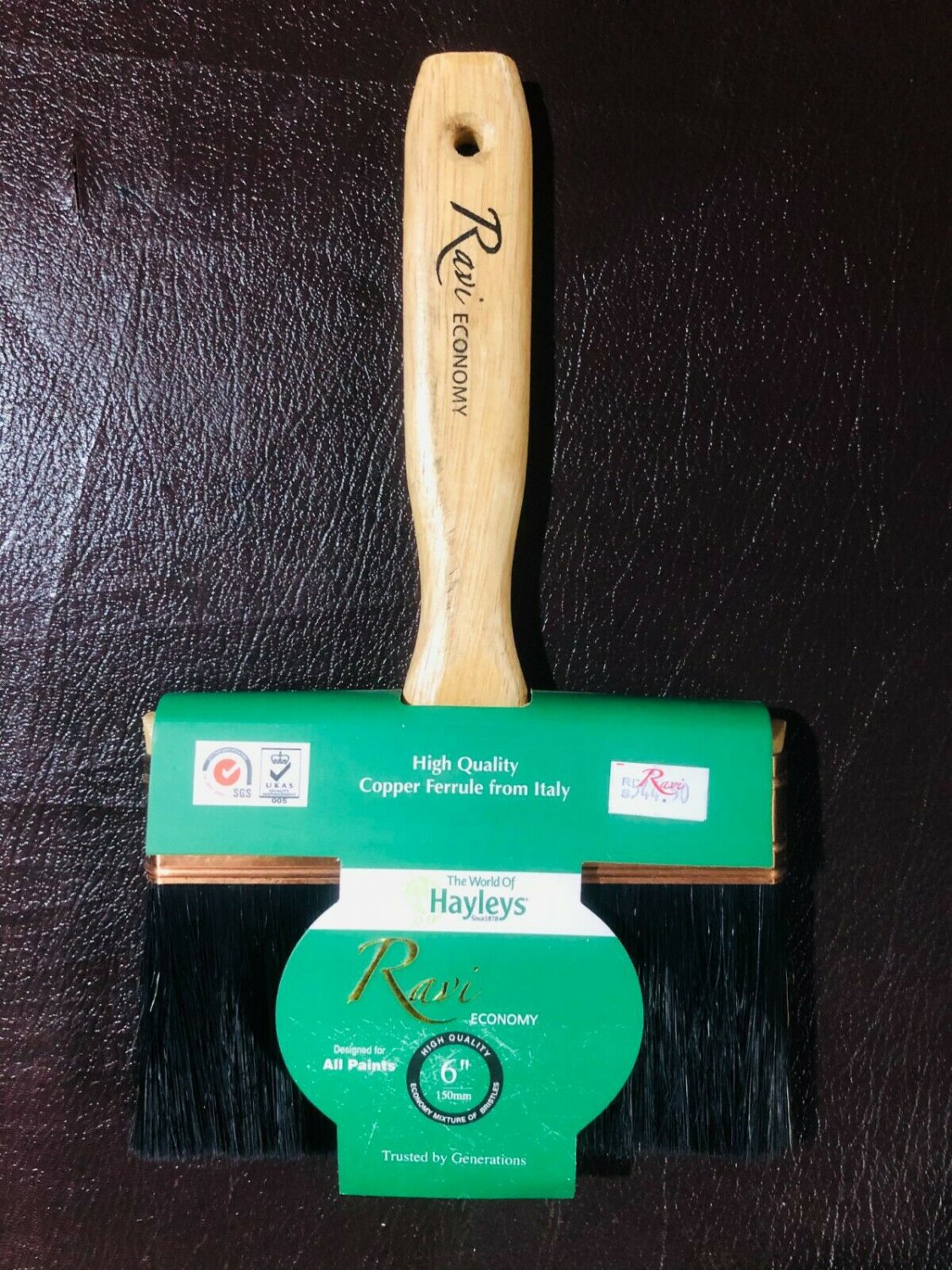 Hayleys Classic Paint Brush for floor, Wall, Wood, Aluminum, metal 6" Reusable